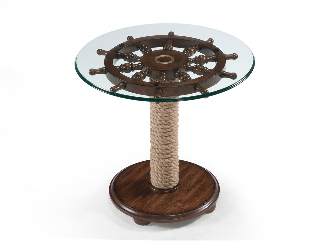 Beaufort Dark Oak Round Accent Table - T2214-35
