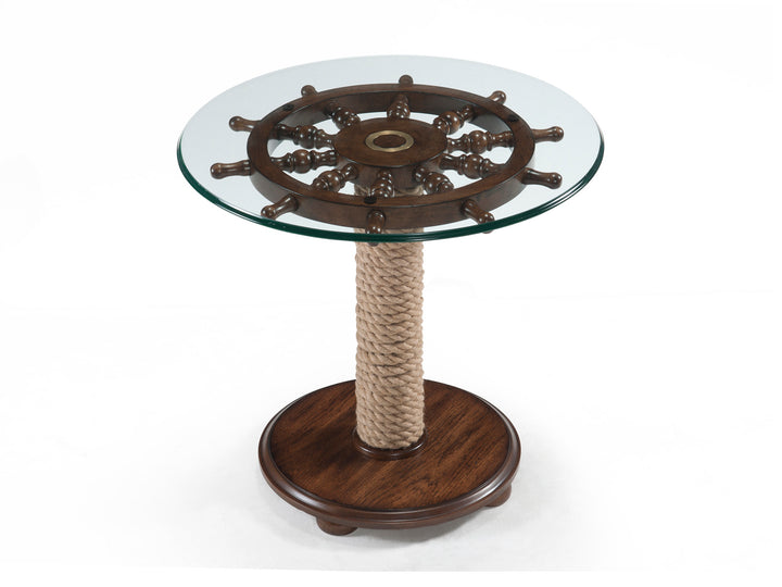 Beaufort Dark Oak Round Accent Table - T2214-35