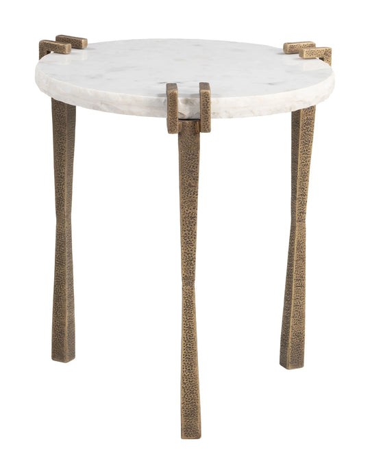 Zuo Rench Side Table White ACCENT TABLES