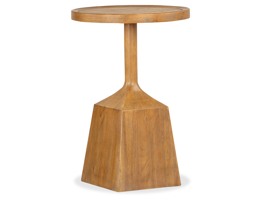 Lindon Belgian Wheat Round Pedestal Accent End Table - T5570-30