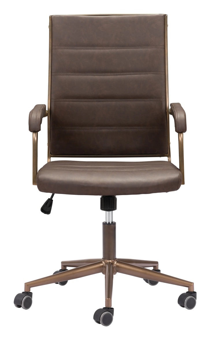 Auction Office Chair Espresso - AmericanHomeFurniture
