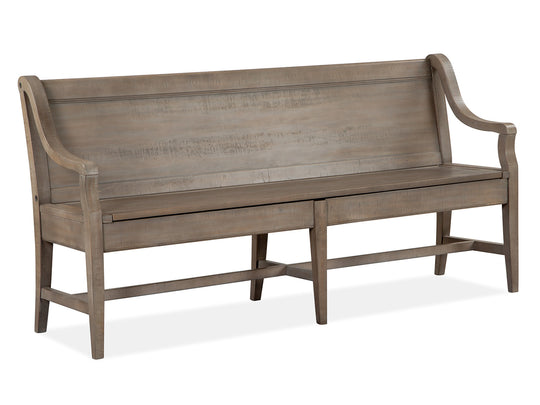 Paxton Place Dovetail Grey Bench - D4805-79
