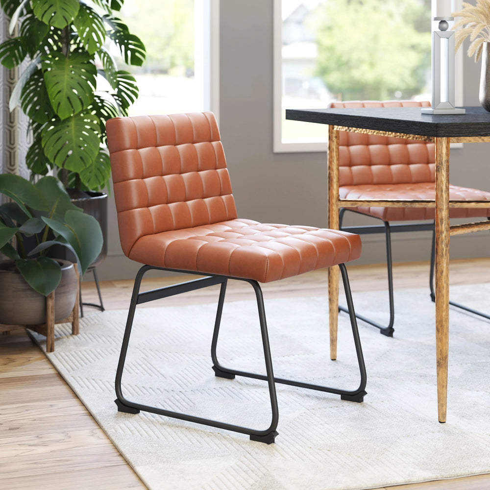 Pago Dining Chair (Set of 2) Brown - AmericanHomeFurniture