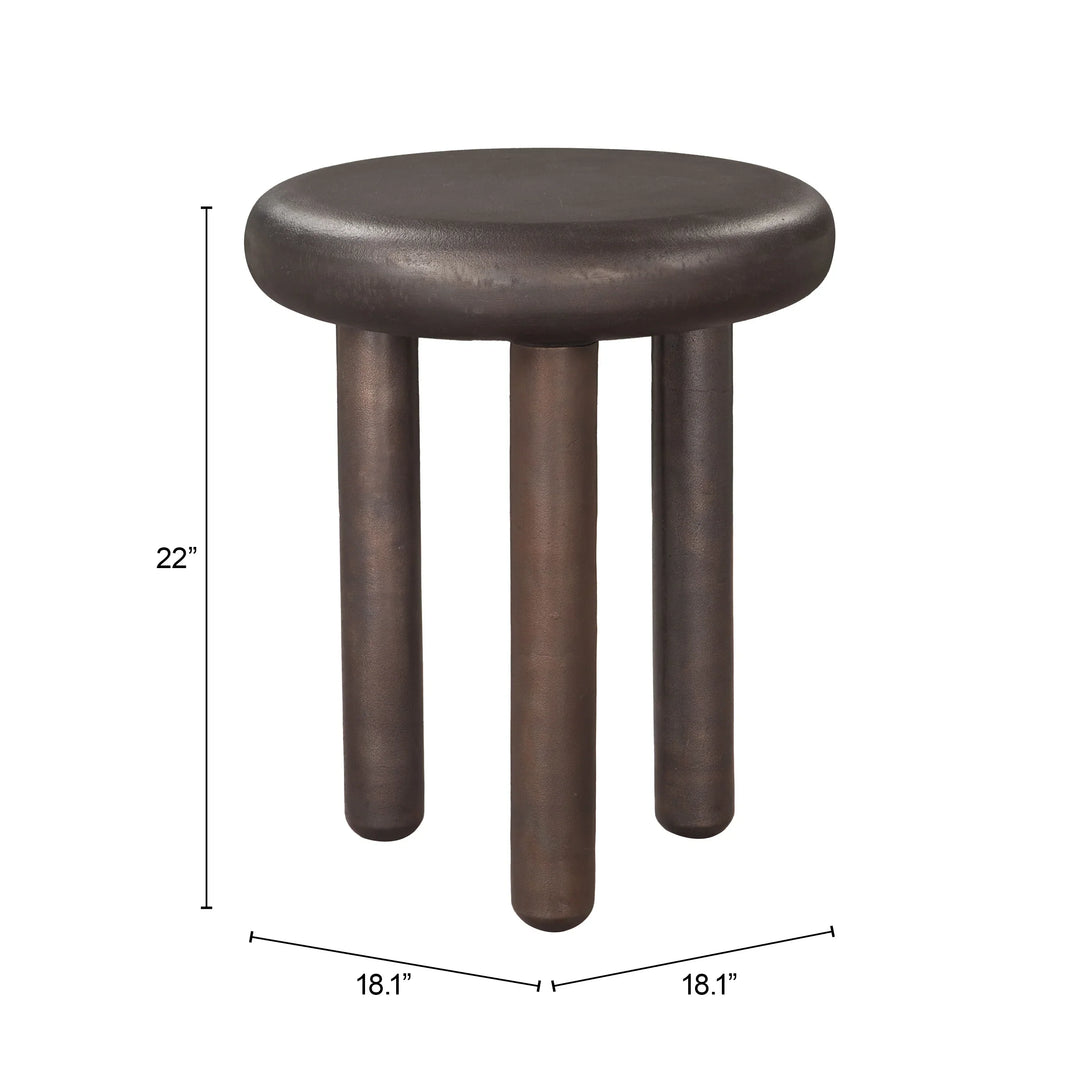 Arian Side Table Bronze - AmericanHomeFurniture