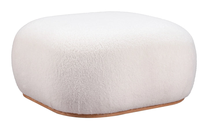 Azua Ottoman Cream - AmericanHomeFurniture