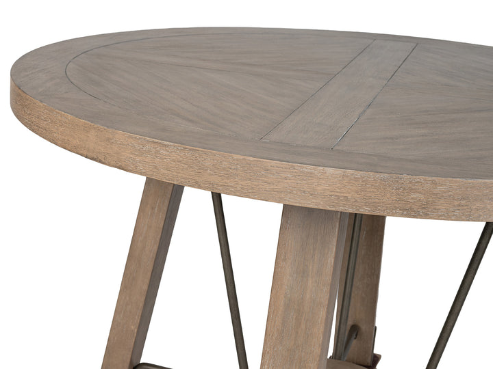 Ainsley Cerused Khaki 48" Round Dining Table - D5333-22