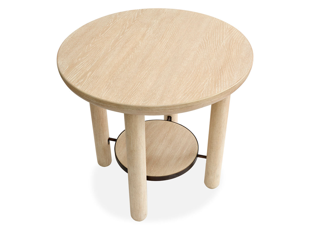 Sunset Cove Sanibel Brown Round End Table - T5783-05