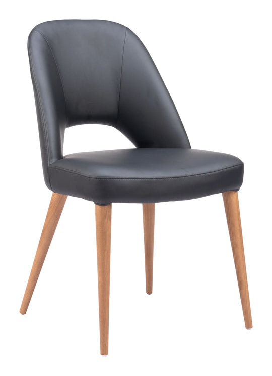Zuo Leith Dining Chair (Set of 2) Black DINING CHAIRS