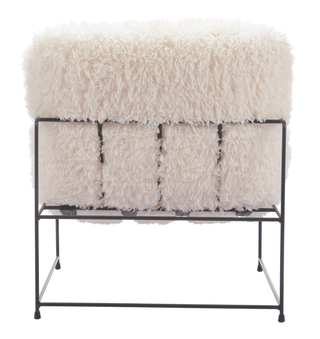 Pelut Accent Chair White - AmericanHomeFurniture