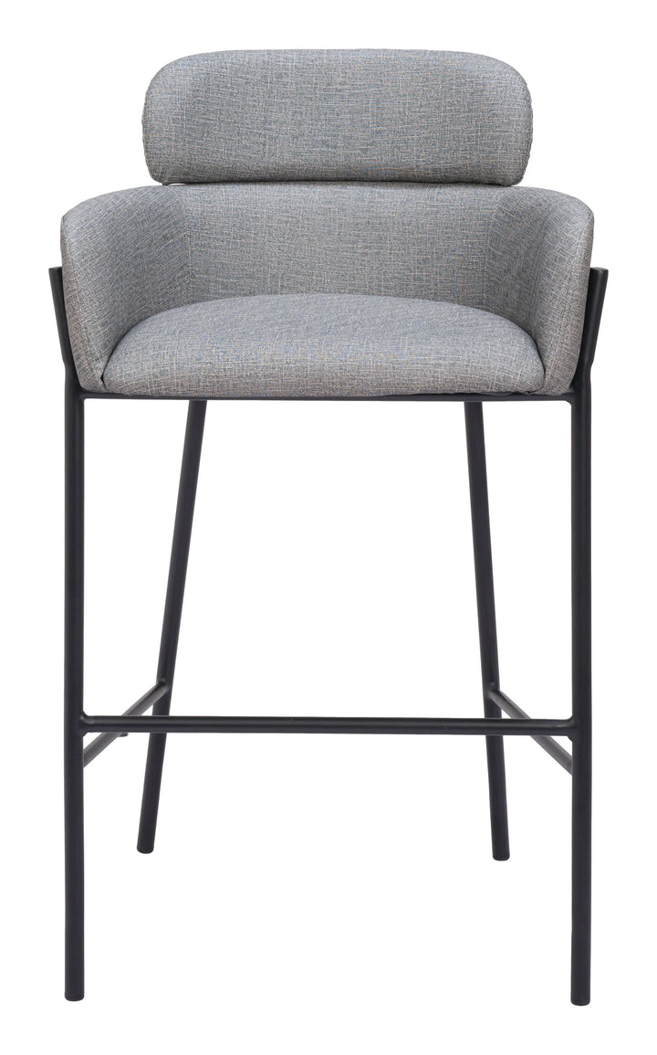 Bremor Barstool Slate Gray - AmericanHomeFurniture