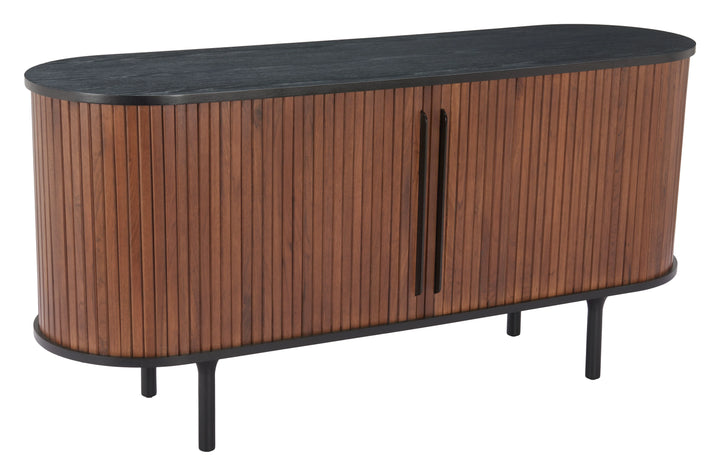 Koriana Sideboard Black & Walnut - AmericanHomeFurniture