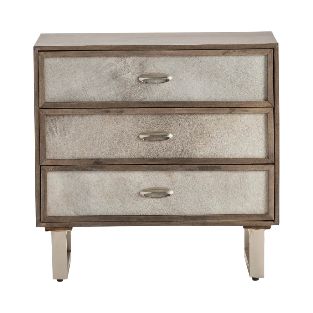 Three-Drawer Chest With Hair-On-Hide Fronts - AmericanHomeFurniture