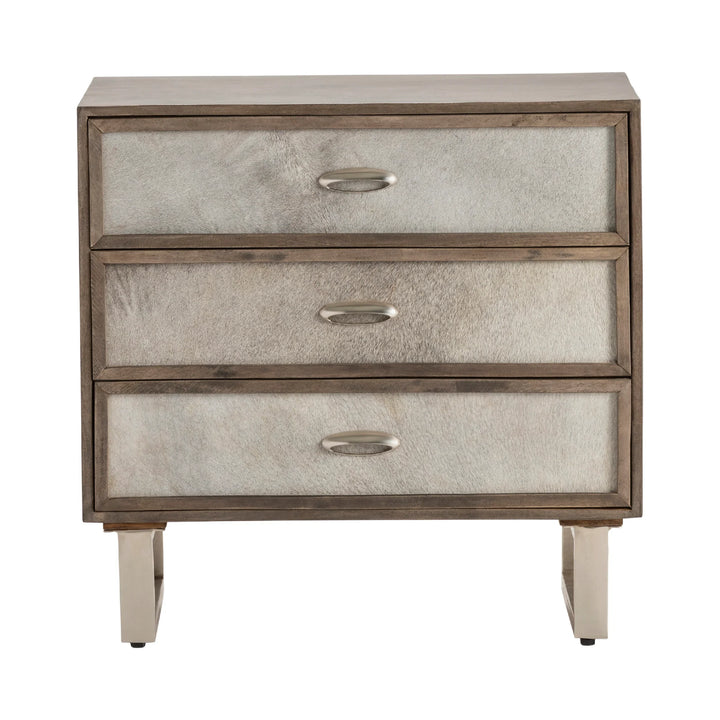 Three-Drawer Chest With Hair-On-Hide Fronts - AmericanHomeFurniture