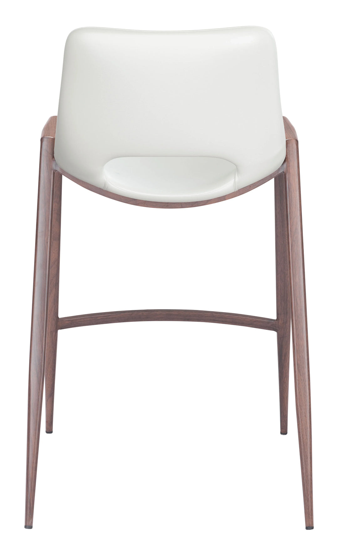 Desi Counter Stool (Set of 2) White & Walnut - AmericanHomeFurniture