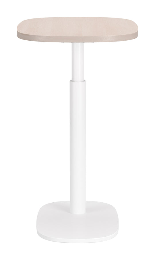 Buddy Adjustable Rotating Side Table Natural & White - 111127