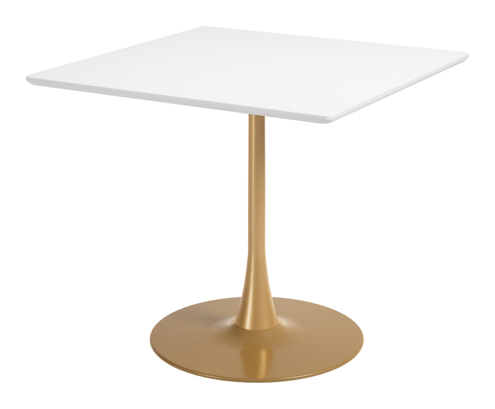 Epas Dining Table White & Gold - 111271