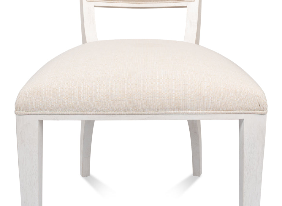 American Home Furniture | Sarreid - Elegant Dining Side Chair Working White  - Set of 2