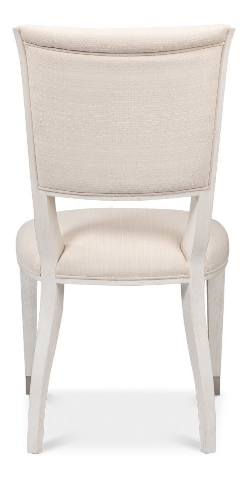 American Home Furniture | Sarreid - Elegant Dining Side Chair Working White  - Set of 2