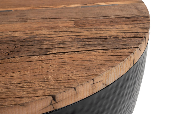Duskan Storage Coffee Table Natural & Black