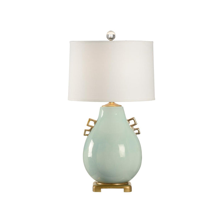 Robin's Egg Crackle Glaze/Gold Leaf