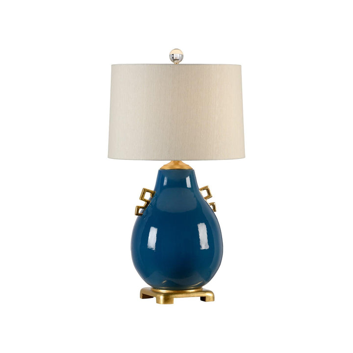 Largo Blue Glaze/Gold Leaf