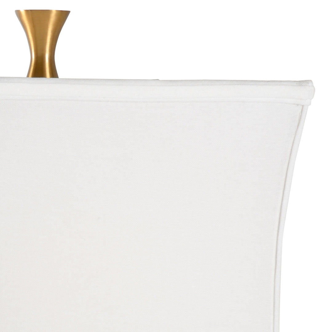 White/Antique Brass