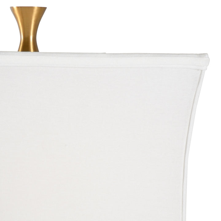 White/Antique Brass
