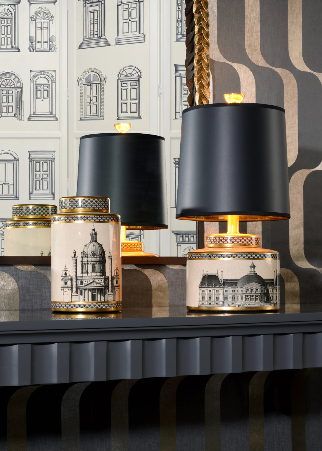 American Home Furniture Wildwood Architectural Stroll Lamp (Sm)