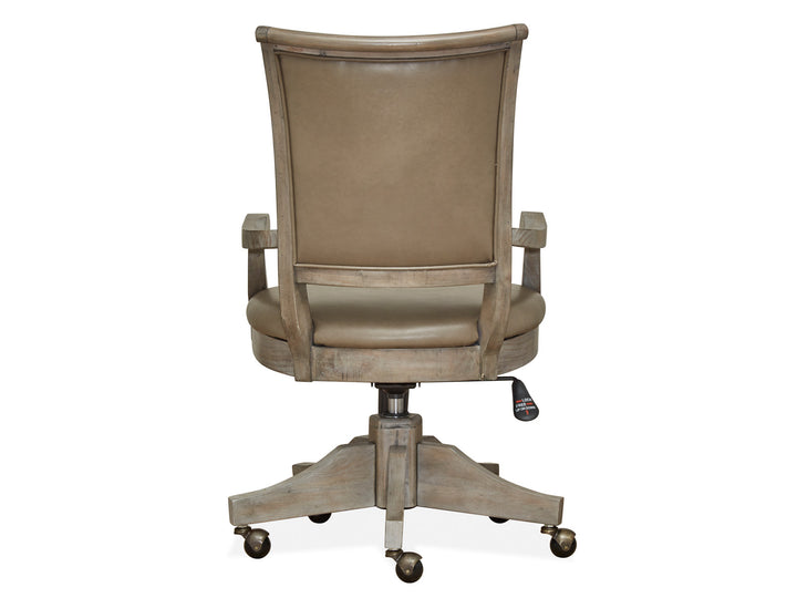 Lancaster Dovetail Grey Fully Upholstered Swivel Chair - H4352-82