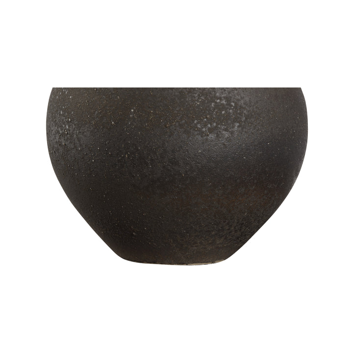 Shiga/Sanded Black Glaze Dinish