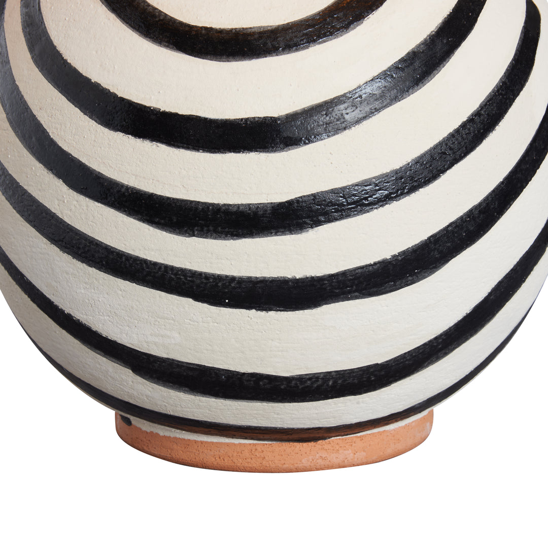 Black/White Handpainted