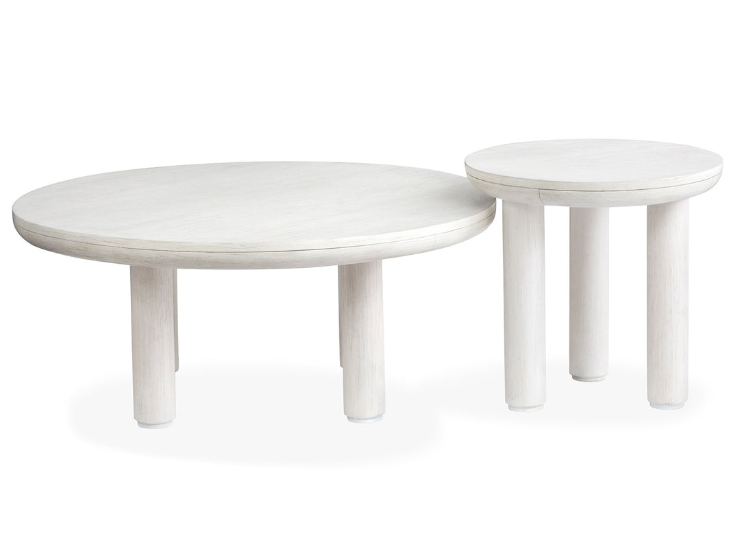 Sunset Cove Moonlight Pearl Nesting Cocktail Table With Casters - T5879-52