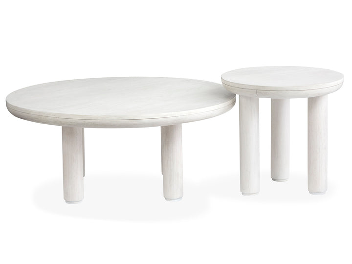 Sunset Cove Moonlight Pearl Nesting Cocktail Table With Casters - T5879-52