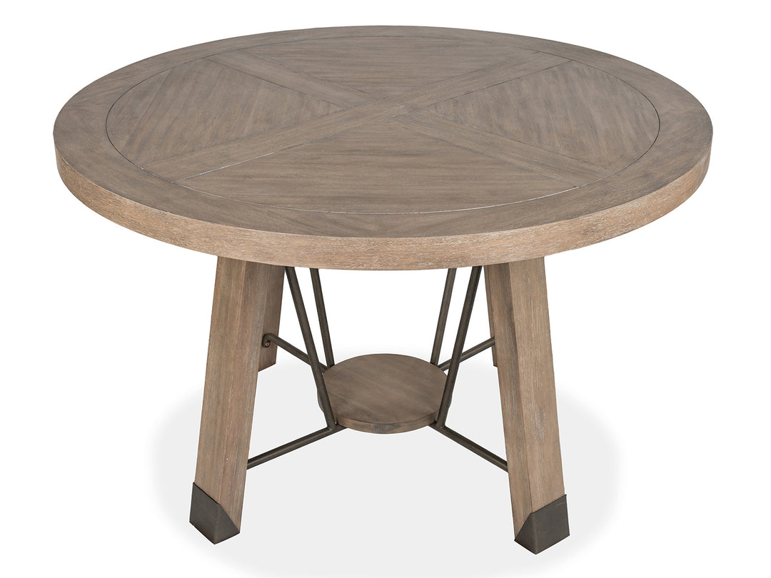 Ainsley Cerused Khaki 48" Round Dining Table - D5333-22