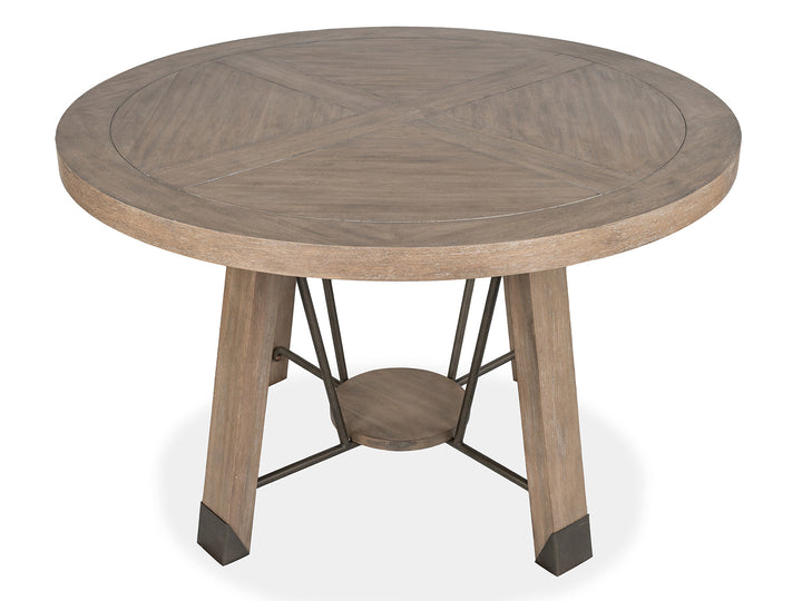 Ainsley Cerused Khaki 48" Round Dining Table - D5333-22