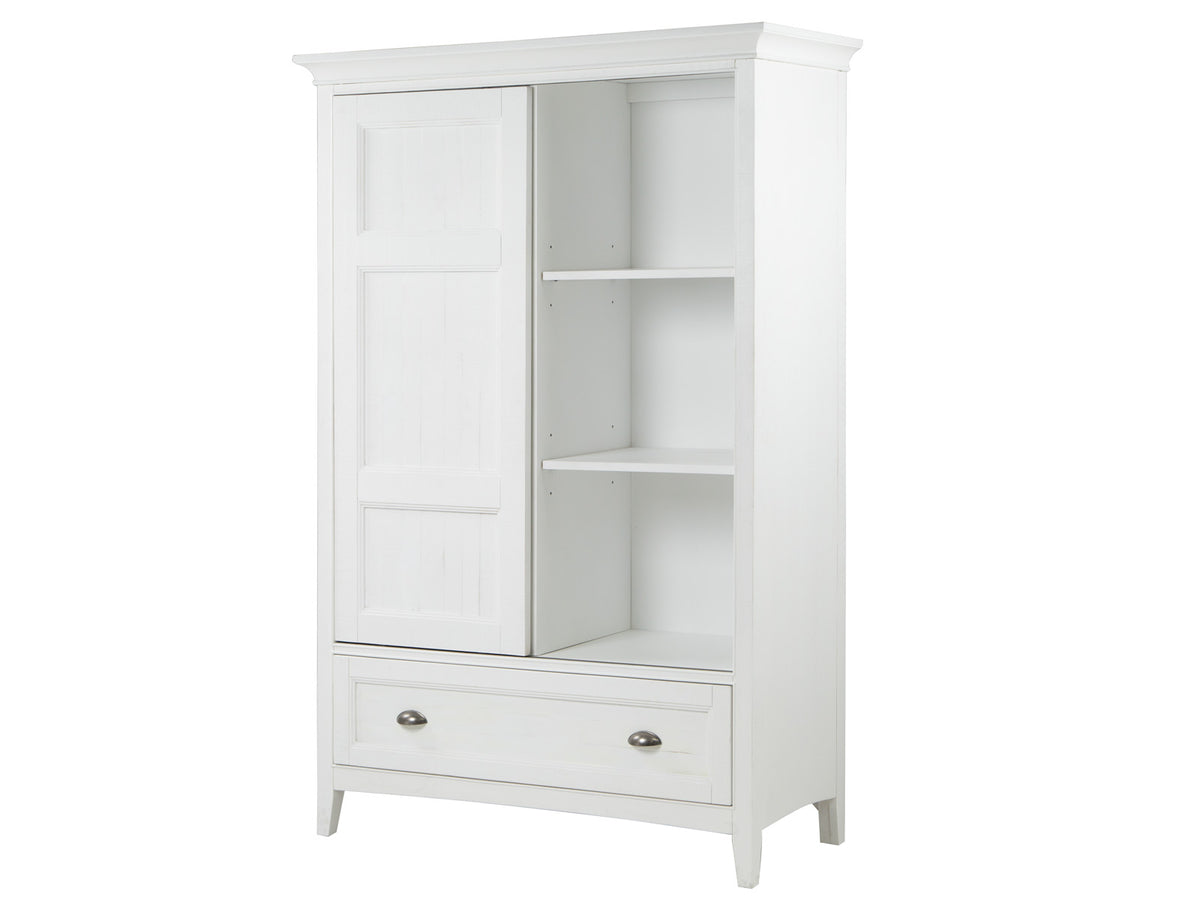 Heron Cove Chalk White And Dovetail Grey Door Chest - B4400-13