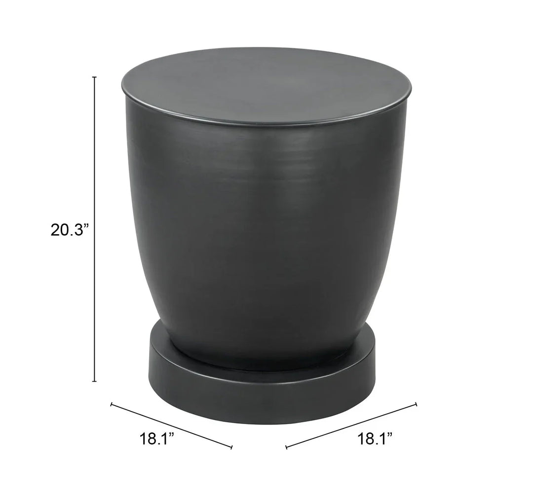 Baku Side Table Black - AmericanHomeFurniture