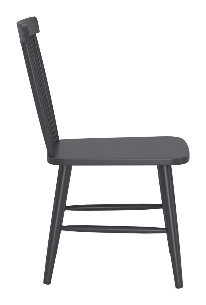 Zeilen Dining Chair (Set of 2) Black - AmericanHomeFurniture