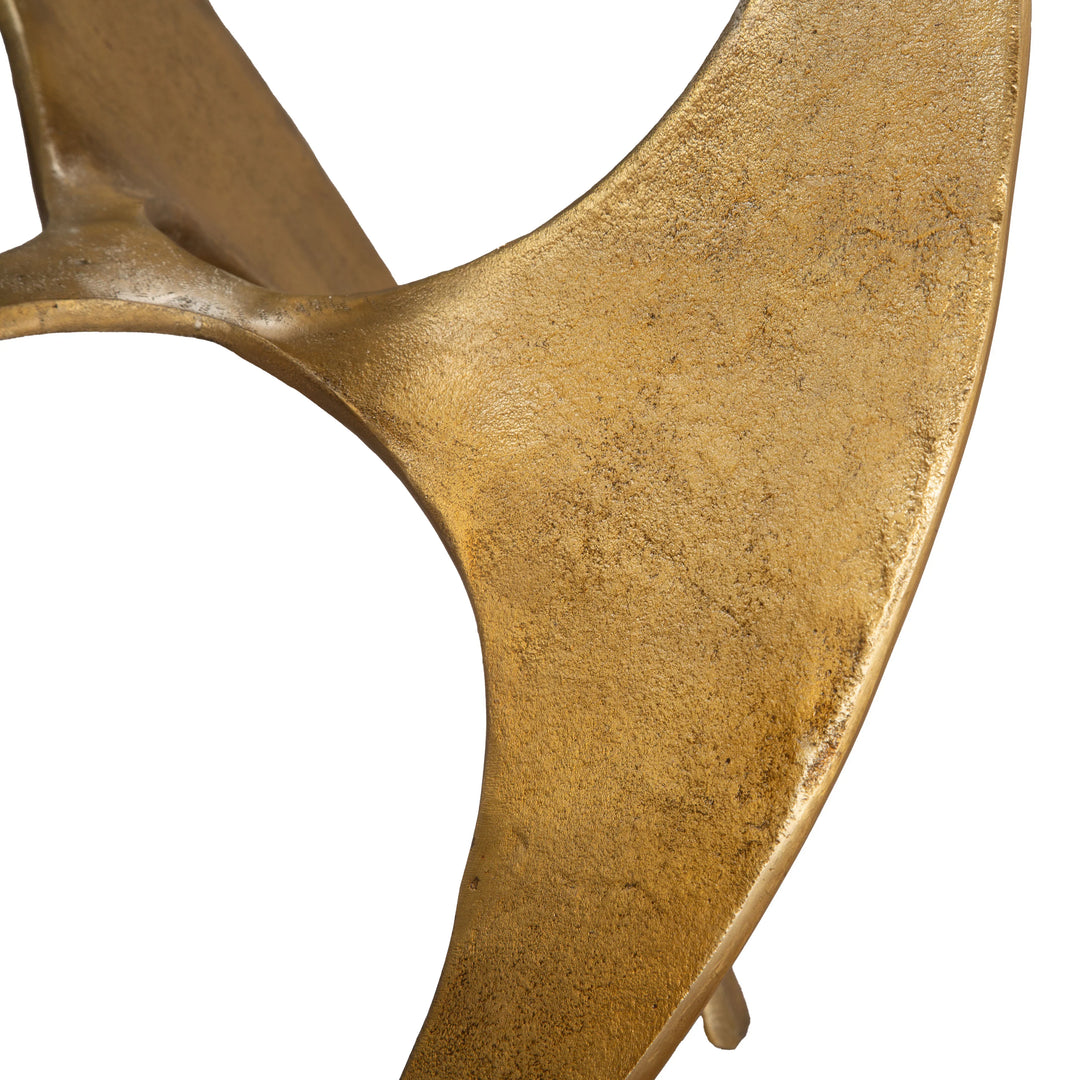 Sabel Side Table Gold - AmericanHomeFurniture