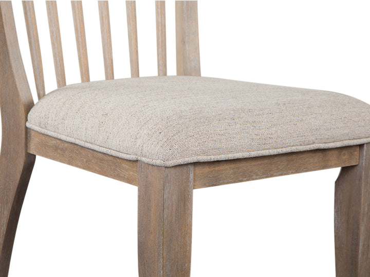 Ainsley Cerused Khaki Upholstered Side Chair - Set of 2 - D5333-62