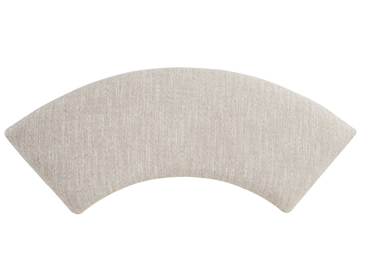 Paxton Place Dovetail Grey Upholstered Curved Bench - D4805-67