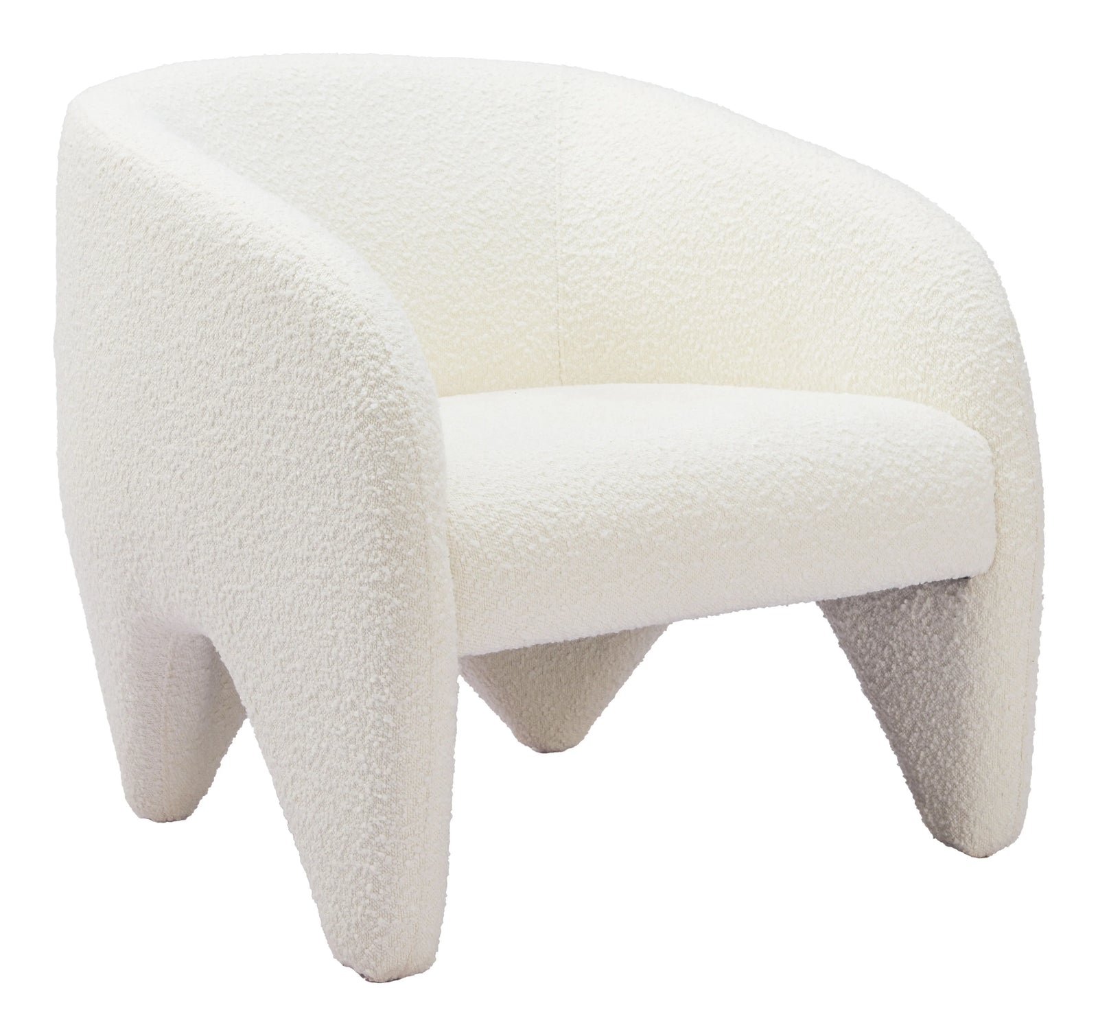Zuo Lopta Accent Chair White ACCENT + LOUNGE CHAIRS