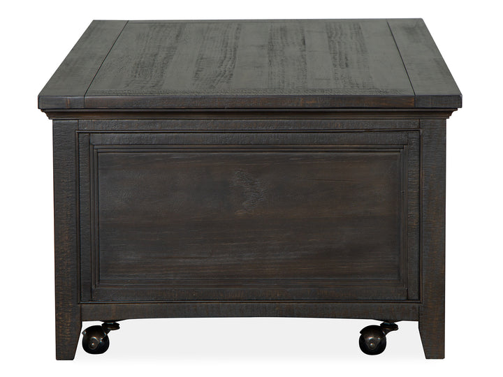 Westley Falls Graphite Lift Top Storage Cocktail Table With Casters - T4399-50