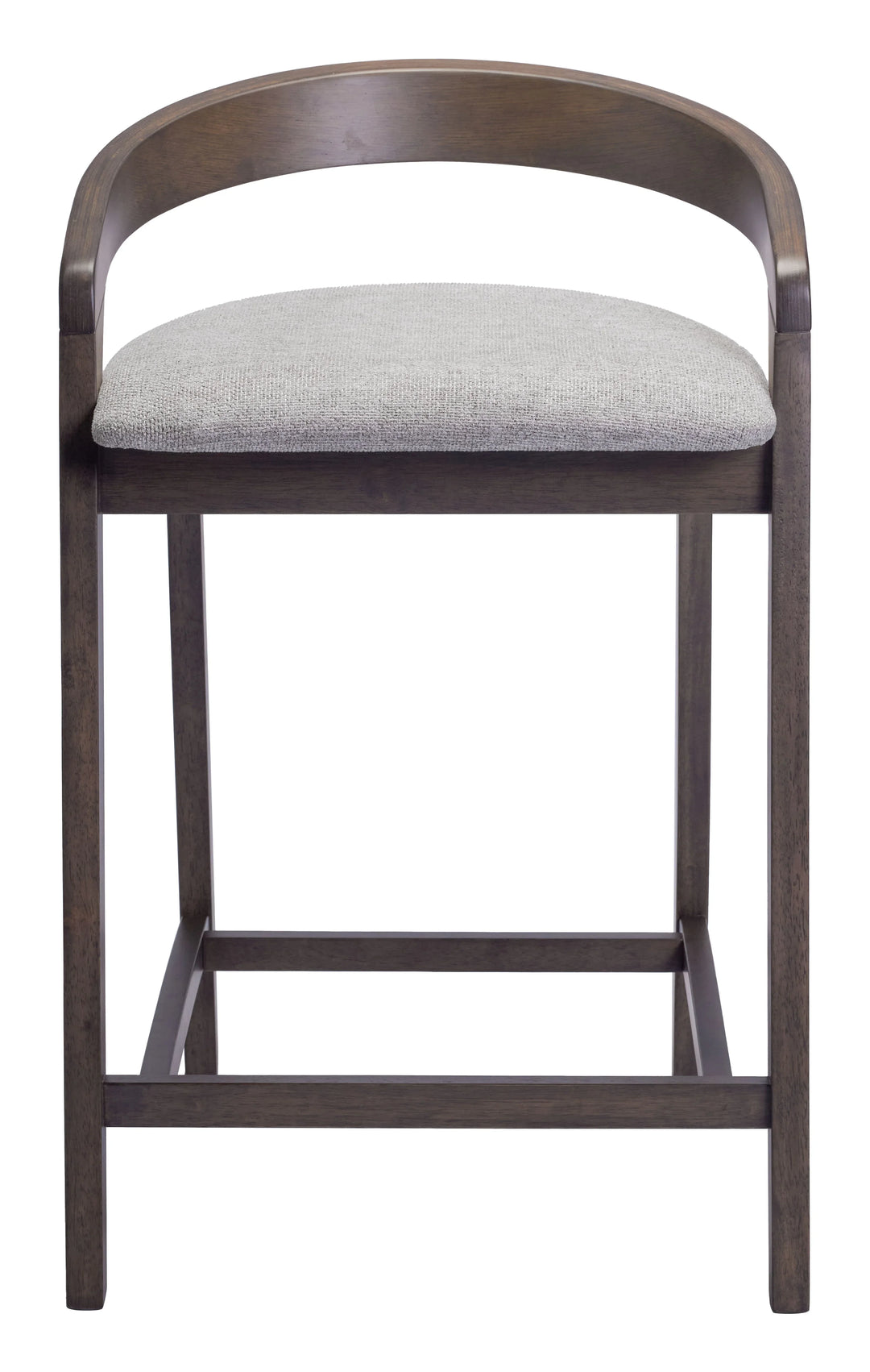 Troy Counter Stool (Set of 2) Dove Gray & Espresso - AmericanHomeFurniture