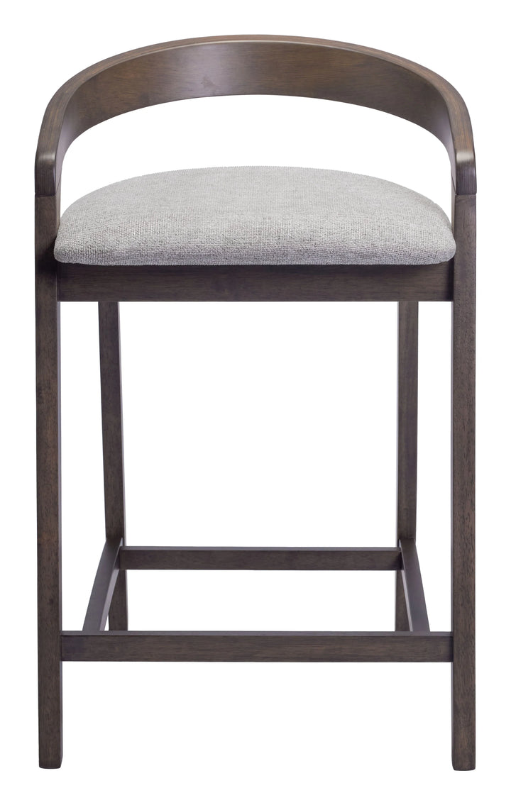 Troy Counter Stool (Set of 2) Dove Gray & Espresso - AmericanHomeFurniture