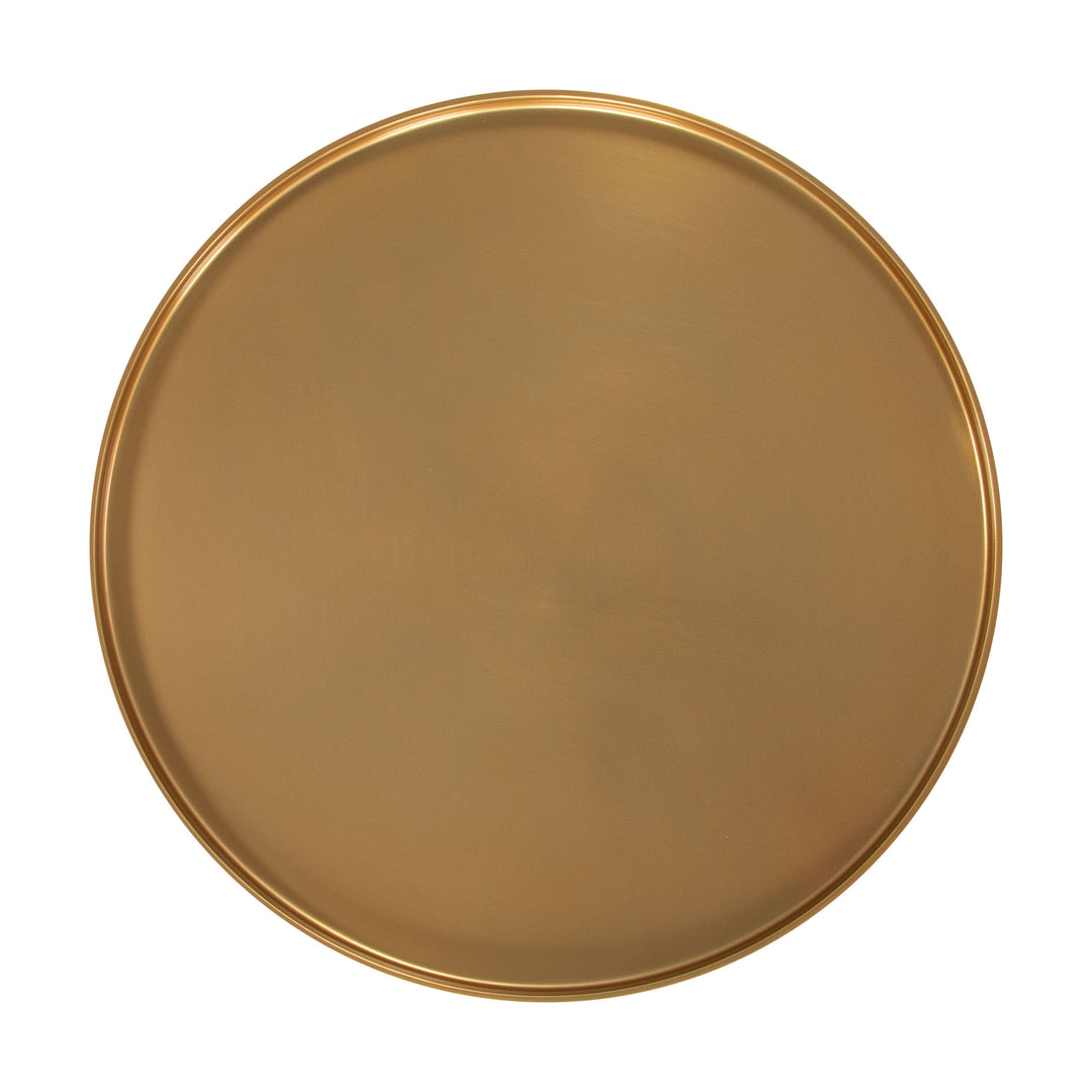 Cendre Side Table Gold & Beige - 110145