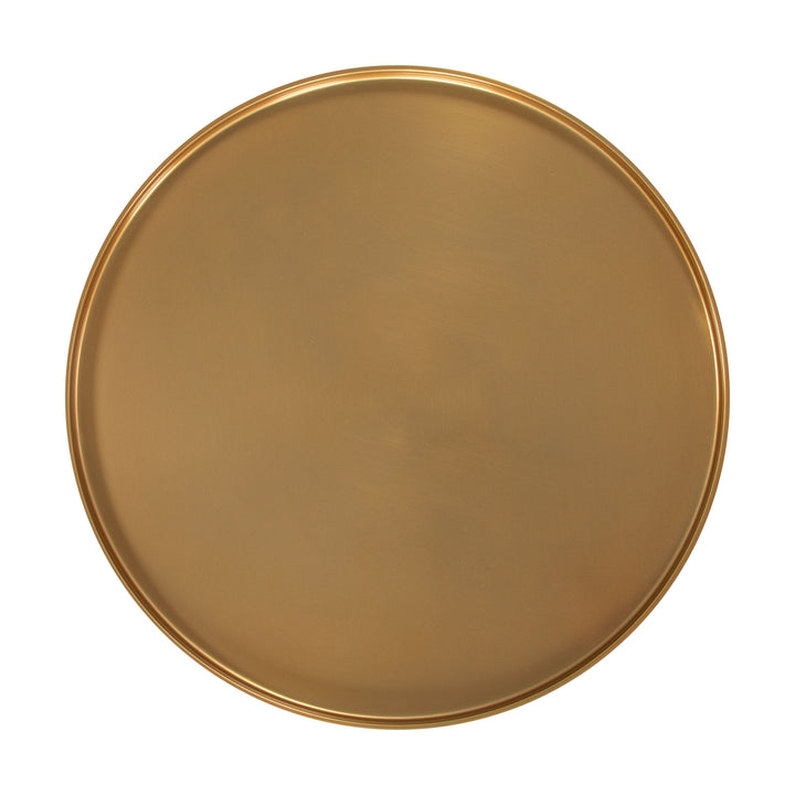 Cendre Side Table Gold & Beige - 110145