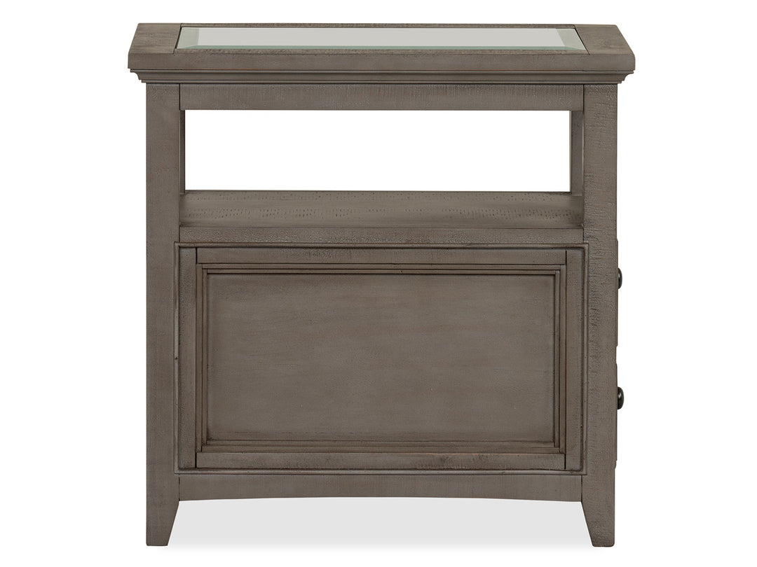 Paxton Place Dovetail Grey Chairside End Table - T4805-10