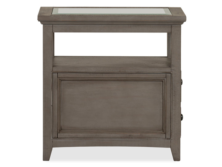 Paxton Place Dovetail Grey Chairside End Table - T4805-10