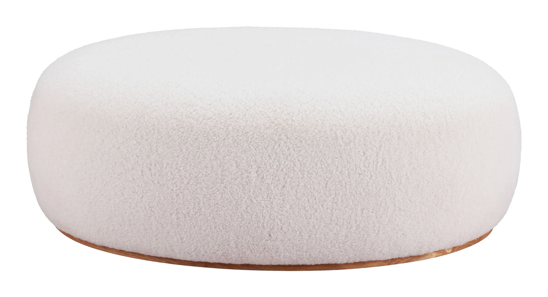 Amber Ottoman Cream - AmericanHomeFurniture